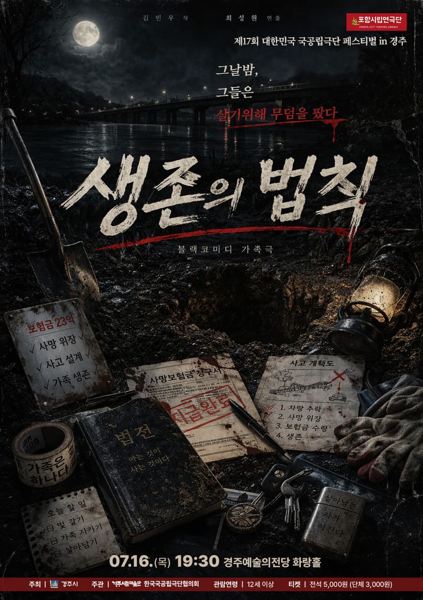 제195회 포항시립연극단 정기공연 & 제17회 대한민국 국공립극단 페스티벌: 생존의 법칙